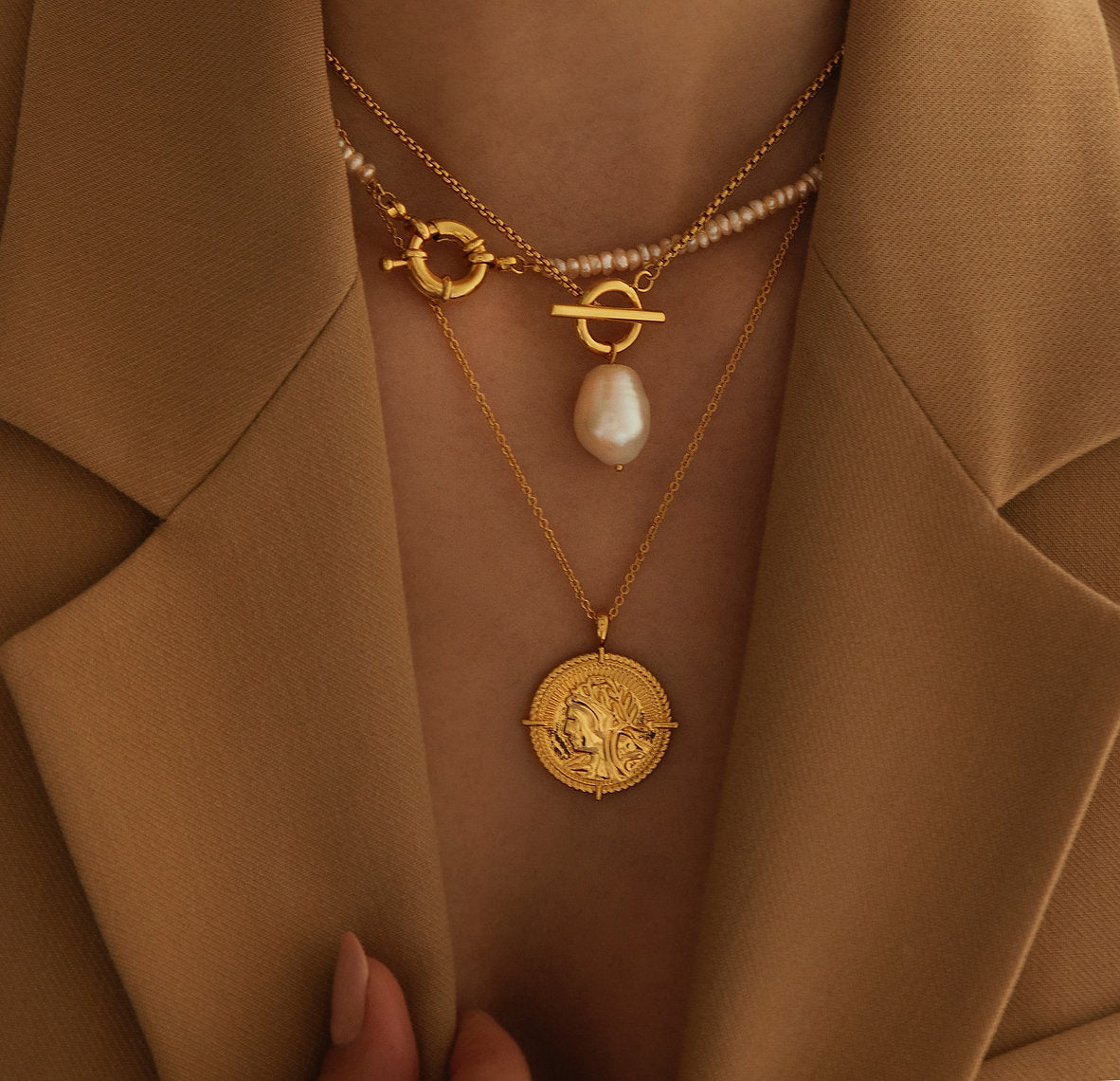 The Liora Coin Necklace (Studio Seconds)