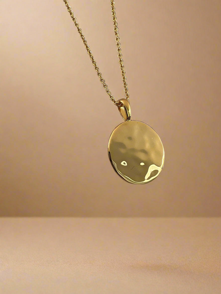 Molten Disc Necklace